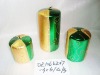 Wholesale christmas metallic shining candle,christmas candle,metal decorative candle, candle ornament, craft decoration candle,gift candle