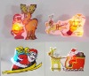 Wholesale Christmas flashing pin/Magnetic body light/glowing badge/led flashing pin