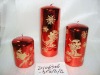 Wholesale hot selling classic xmas candle,christmas candle,metal decorative candle, candle ornament, craft decoration candle,gift candle