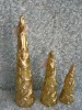 Wholesale Decorative craft xmas cone candle