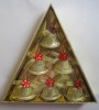 gold plastic christmas bell