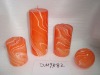 Wholesale art pillar candle easter candle