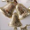 Wholesale Plated Christmas Tinker bell Jingle bell charms pendants xmas ornament decoration 3 PCS