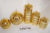 Wholesale hot selling candle wax golden ball pillar candle
