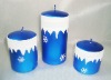 Wholesale christmas metallic matt candle