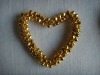 Wholesale metal heart-shaped christmas bell string