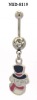 Wholesale Fancy Snowman For Christmas Day Navel rings Stainless steel body jewelry/jewellery piercing