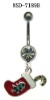 Wholesale Lovely Boots for Christmas Day navel belly ring stainless steel body jewelry/jewellery piercing
