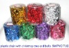 Wholesale plastic bead chain garland with green bells and leaf, fashion ornament christmas bead chain garland in gifts & crafts