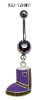 Lovely Boots stainless steel navel belly body jewelry/jewellery piercing