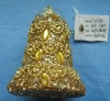 Wholesale christmas gold bell ornament