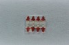 PMMA laser cut christmas bell pattern wooden clips