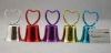 2''small metal cow bell,hand bell with heart-shaped handle for decoration Nuojie A5-H01
