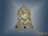christmas bell ornament,hanging iron bell decoration
