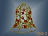 Iron wire christmas bell hanging ornament/decoration/craft/gift