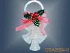 christmas plastic bell ornament/decoration