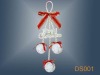 Wholesale christmas plastic bell ornament/decorations/craft/gift