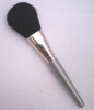Wholesale Silver Wood Handle Aluminum Ferrule Powder Brush #1
