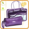 Wholesale clear handbag PVC organizer bag