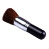 Wholesale Mane Black Wood Handle Alumium Ferrule Flat Powder Brush