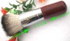 Wholesale Badger Mineral Flat Top Buffer Wooden Powder Brush NEW