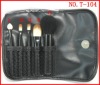 Wholesale 5pcs fashionable cosmetic brush set,Various Handle Colors and Hairs are Available