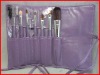 Wholesale 7pcs high quality goat hair cosmetic brush set