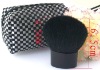 Wholesale Superior Goat Hair Hair Aluminum Handle Flat Kabuki Brush in Leather Pouch