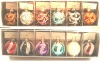 Wholesale S/6 Christmas glass ball card holder