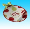 Wholesale ceramic candy Christmas plate