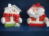 christmas House shape santa snowman gift box