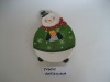 Wholesale ceramic christmas decoration plate