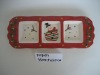 Wholesale ceramic christmas decoration candy bowl&plate
