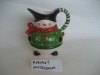 Wholesale ceramic christmas decoration milk jar