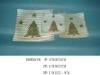 Wholesale ceramic christmas plate(square)