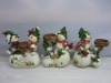 Polyresin Christmas snowman decoration