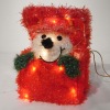 Wholesale Christmas gift box with lights,snowman inside