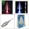 Wholesale USB fiber christmas gift with led light