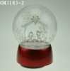 Wholesale christmas ball with LED light and music