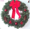 Wholesale Artificial Christmas Wreath With Red Bow Christmas Decorations