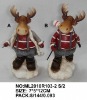 2asst christmas reindeer or elk in polyresin for ornaments