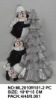 2asst pengiun with christmas tree in polyresin for ornament