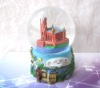 Wholesale LED water globe ,resin crafts