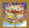 Wholesale christmas bell sticker hot sale paper christmas decoration
