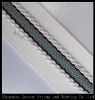 Wholesale stock garment accessory , polyester woven ribbon