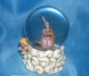 Wholesale 80MM DIA NATIVITY WATER GLOBE WITH LED LIGHT ,Xmas gift