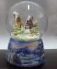Wholesale Christmas house and snowman snow globe