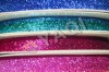 Wholesale 26mm colourful decorative glinted velvet twinkling webbing/ribbon