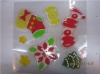 Wholesale christmas decor. printing gel window stickers(LD-P2024)