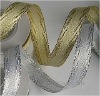 Wholesale silver metallic ribbon